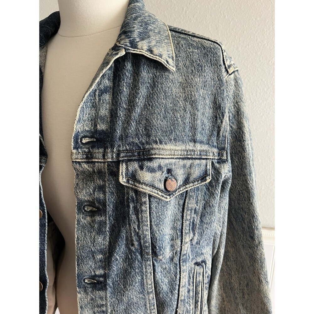 Vintage Men's Bristol Blues Acid Wash Denim Jacket Made in USA Large 44 - Picture 3 of 11